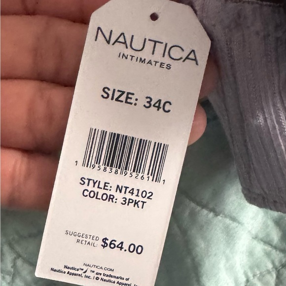 Nautica Black and Gray Bras with Seamless Design - Picture 3 of 4